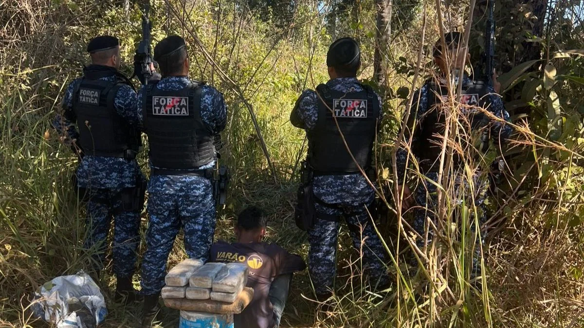 Força Tática apreende grande quantidade de maconha e conduz adolescente por ato infracional em Porto Velho