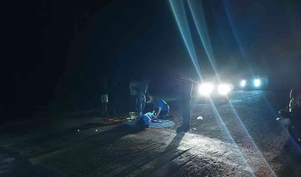 Motociclista fica ferido após colisão traseira na RO-481, em São Miguel do Guaporé