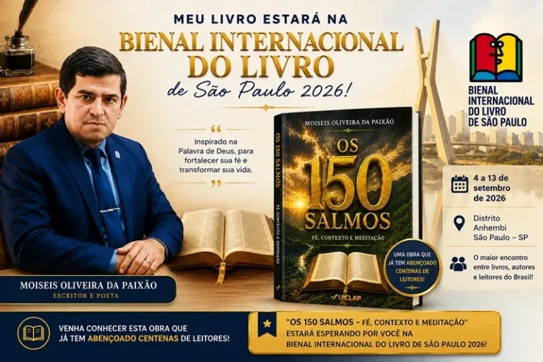 Cacoal terá representante na Bienal Internacional do Livro de São Paulo 2026