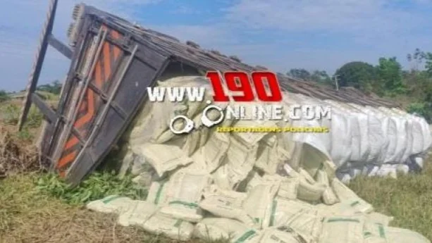 Motorista de 32 anos fica ferido após acidente na RO-383, em Santa Luzia D’Oeste