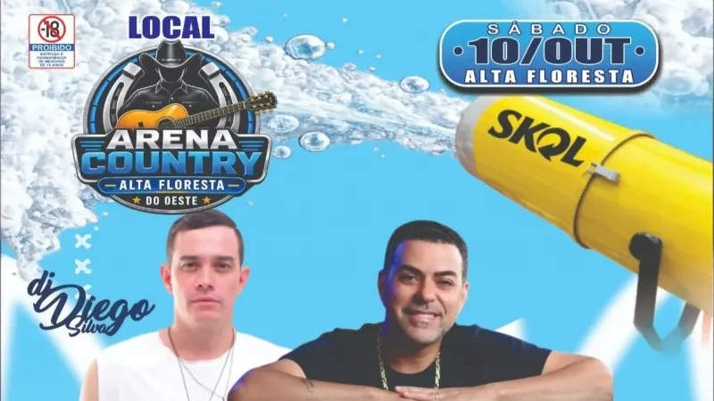 Festa da Espuma será dia 10 de outubro em Alta Floresta