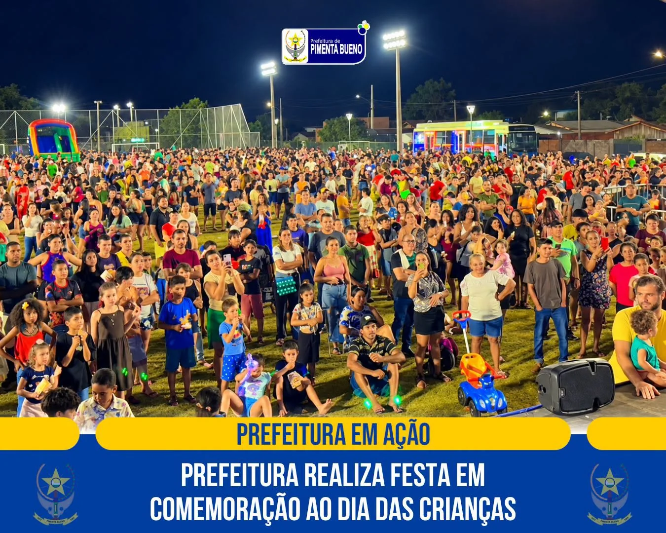 Prefeitura de Pimenta Bueno realiza festa em comemoração ao Dia das Crianças