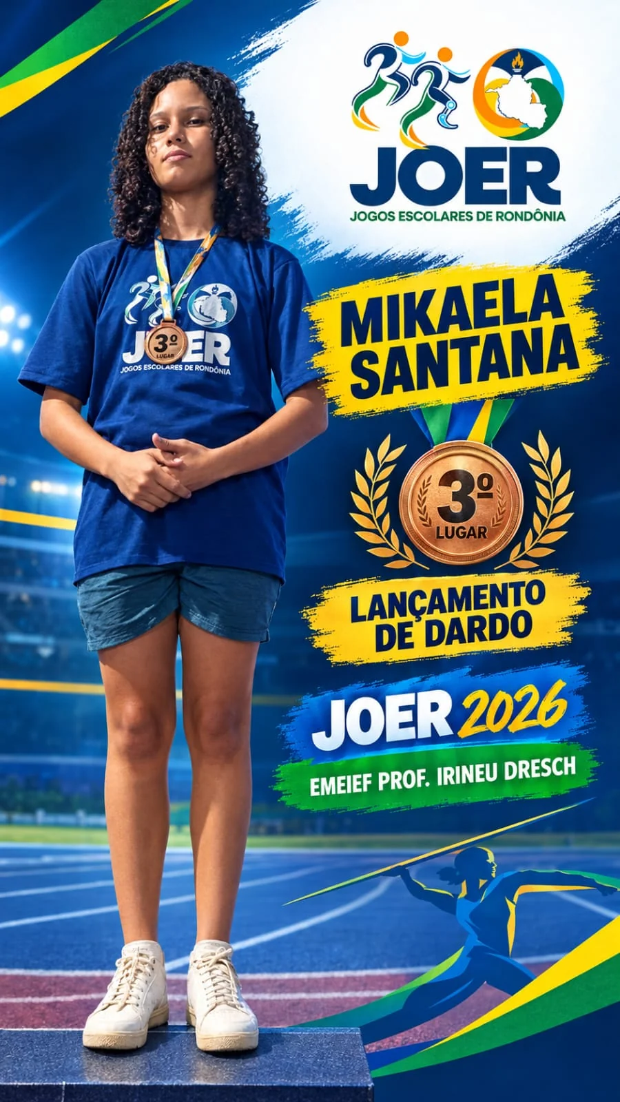 Alunos de Ji-Paraná são destaques no atletismo do Joer