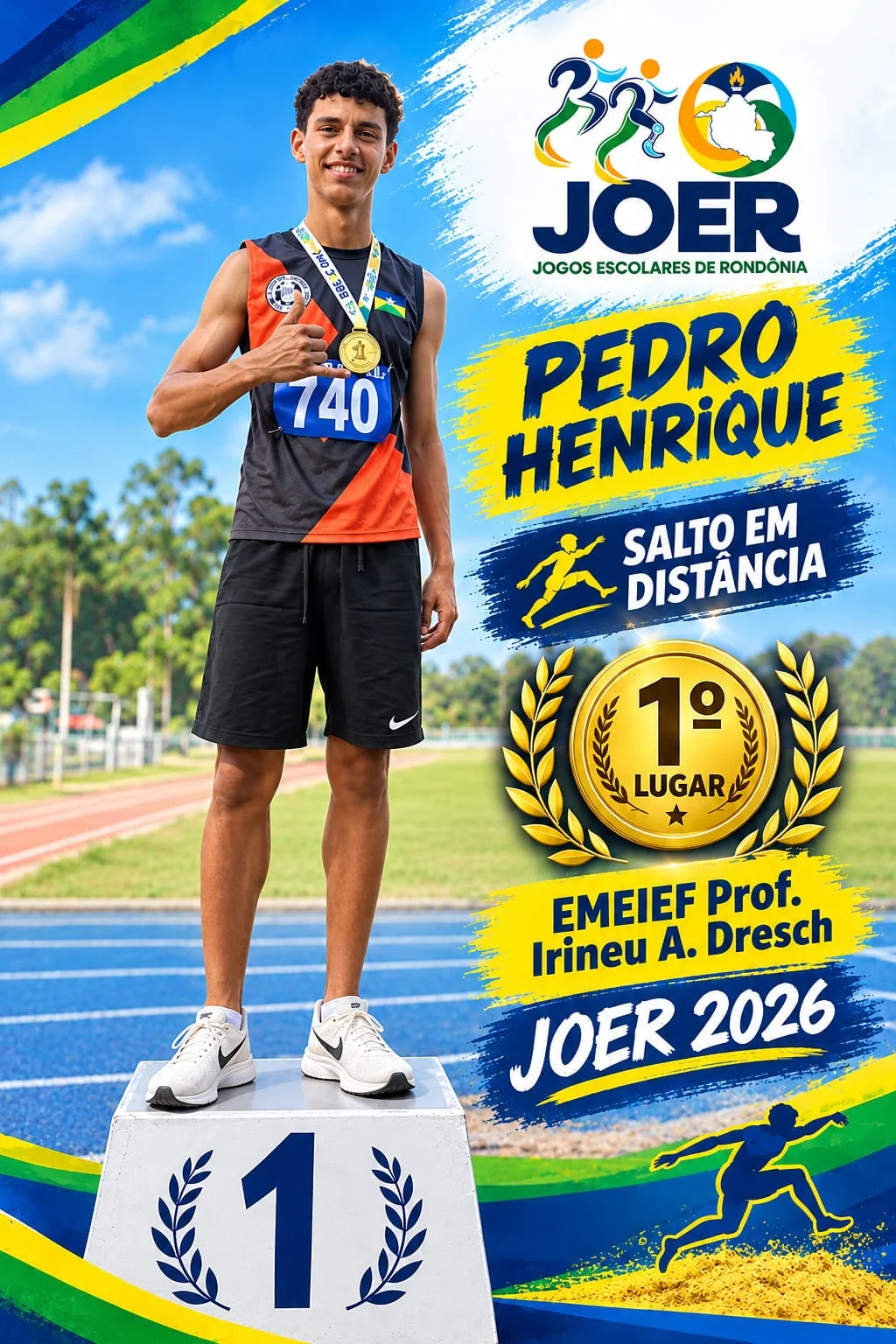 Alunos de Ji-Paraná são destaques no atletismo do Joer