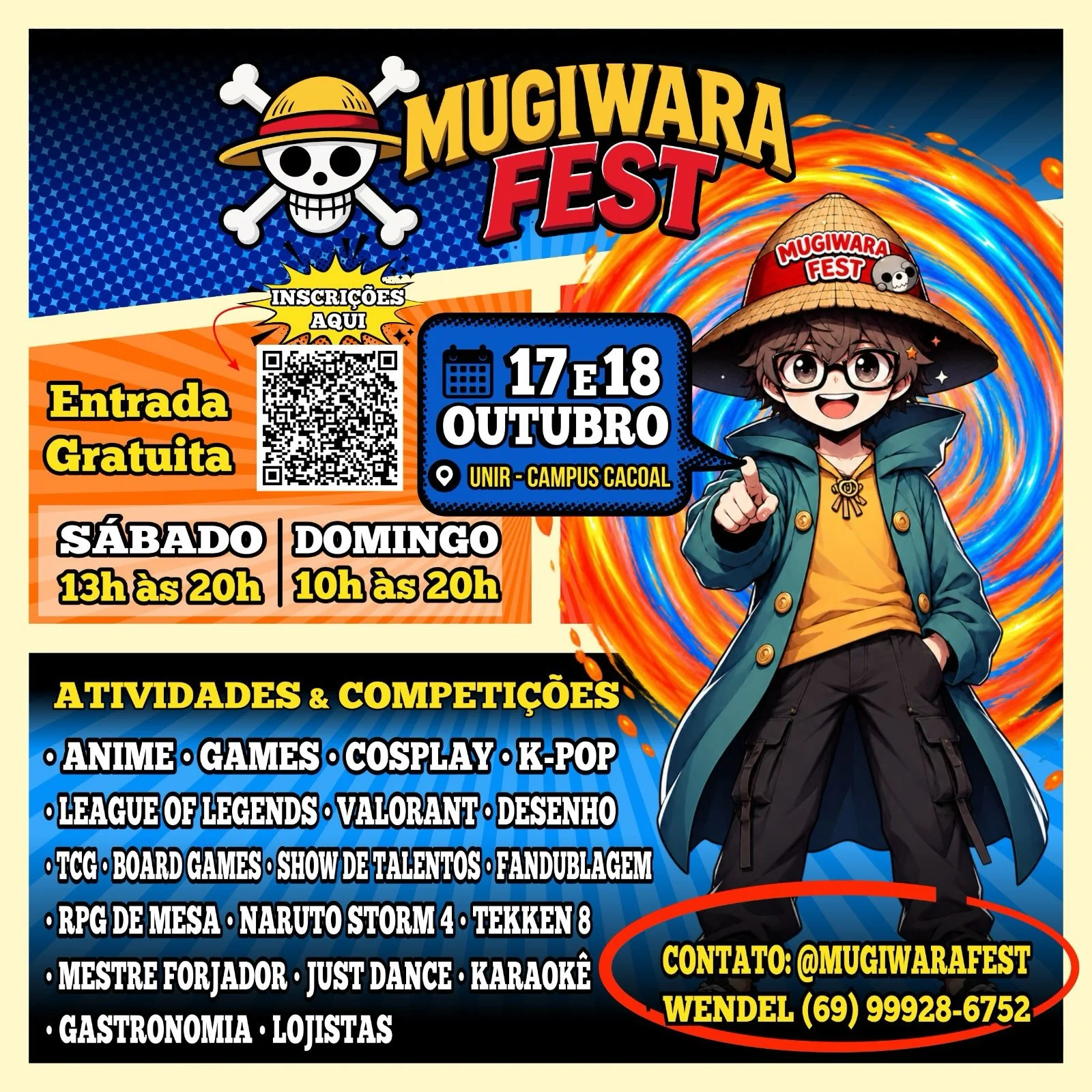 Mugiwara Fest reúne mais de mil participantes em Cacoal e fortalece a cultura geek em Rondônia