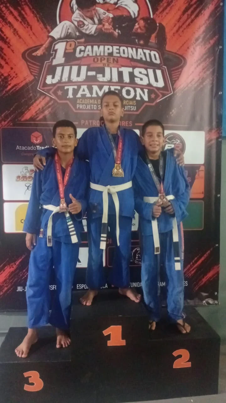 Projeto Jovem Campeão conquista oito ouros na Copa Tameon de Jiu-Jitsu
