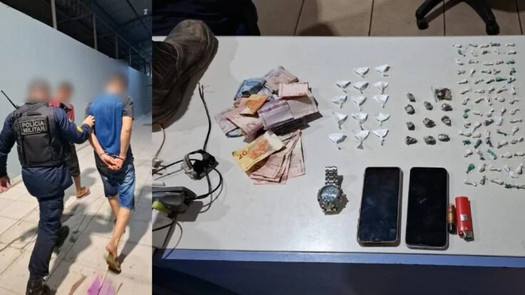 Ação do 5º BPM resulta na prisão de dupla e apreensão de 95 porções de drogas no Jardim Santana