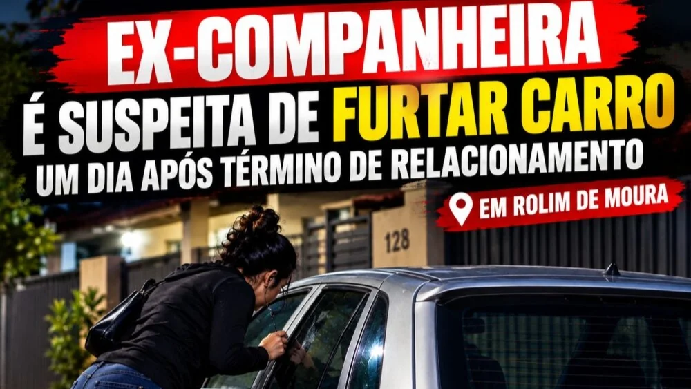 Ex-Companheira é suspeita de furtar carro um dia após término de relacionamento em Rolim de Moura